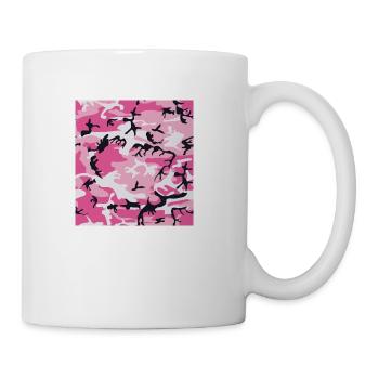 Pink Camo Camouflage - Coffee/Tea Mug - white - Right