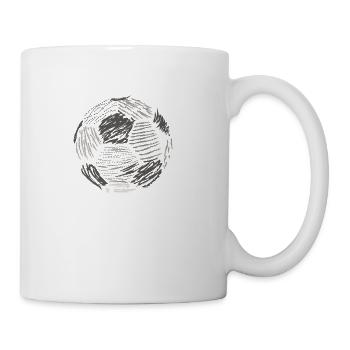 Soccer ball - Coffee/Tea Mug - white - Right