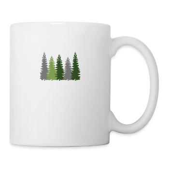Pine Tree - Coffee/Tea Mug - white - Right