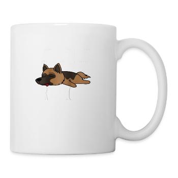 Science I NAP Periodic Table Meme Meh German Sheph - Coffee/Tea Mug - white - Right