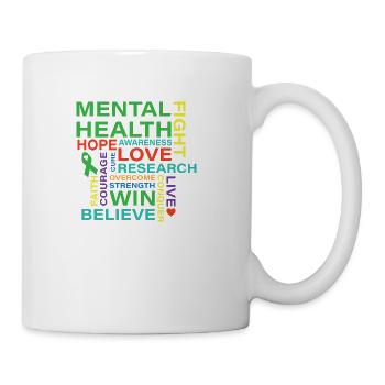 Mental Health Awareness Month Shirt - Coffee/Tea Mug - white - Right
