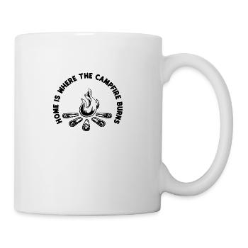 Home Is Where The Campfire - Coffee/Tea Mug - white - Right