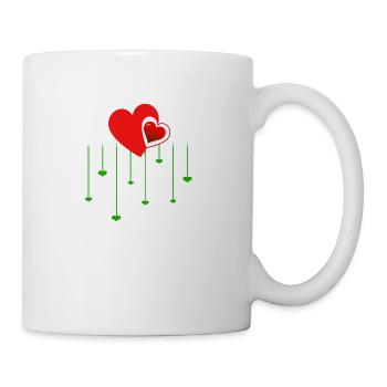 Amour de la pluie - Tasse - blanc - Droite