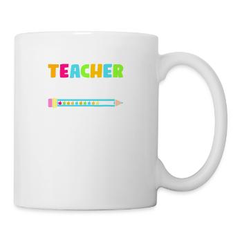 Future Teacher Cool Teacher In Progress Please - Coffee/Tea Mug - white - Right