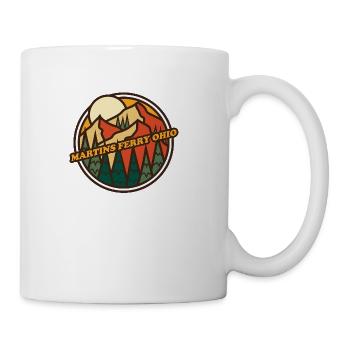 Vintage Martins Ferry Ohio Mountain Hiking Souveni - Coffee/Tea Mug - white - Right