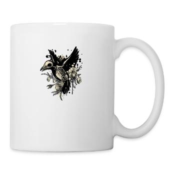 Raven bones - Coffee/Tea Mug - white - Right
