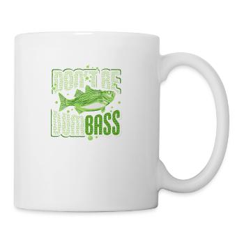 Hilarious Bass Fishing A Bass Fisherman - Coffee/Tea Mug - white - Right