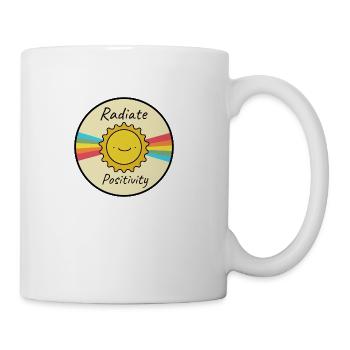 Radiate Positivity - Coffee/Tea Mug - white - Right