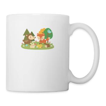 Cute Woodland Animals - Coffee/Tea Mug - white - Right