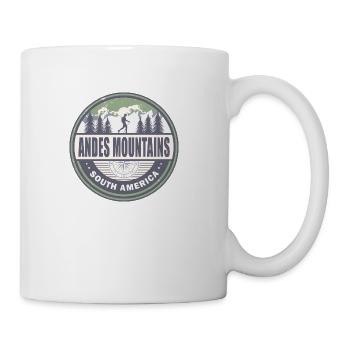 Andes Mountains South America Vintage Hiking - Coffee/Tea Mug - white - Right