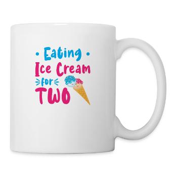 Eating Ice Cream For Two Ice Cream - Coffee/Tea Mug - white - Right