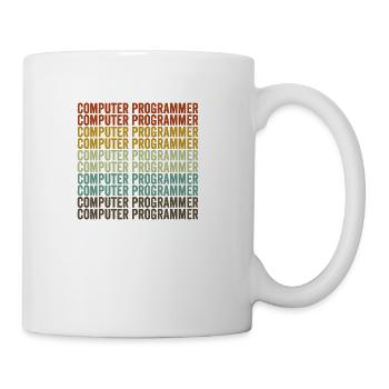 Computer Programmer Retro - Coffee/Tea Mug - white - Right