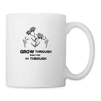 Grow through what you go through tumblr - Coffee/Tea Mug - white - Right