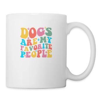 dogs are my favorite people - Coffee/Tea Mug - white - Right
