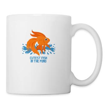 Cutest Fish In The Pond - Coffee/Tea Mug - white - Right