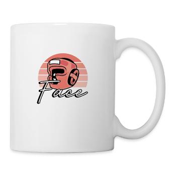 Resting Boxing Face - Coffee/Tea Mug - white - Right