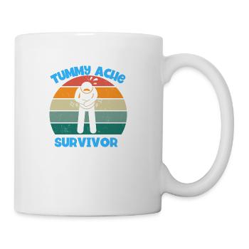 Tummy Ache Survivor - Coffee/Tea Mug - white - Right