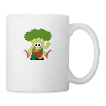 BROCOLI LOVER VEGAN - Coffee/Tea Mug - white - Right