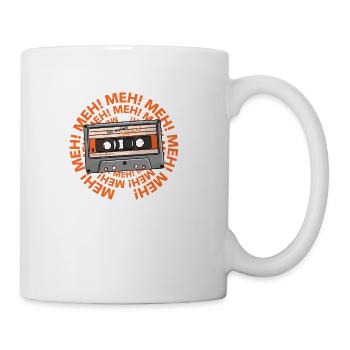 Meh Mixtape Design - Coffee/Tea Mug - white - Right