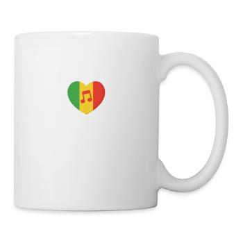 Just A Girl Who Loves Reggae Music Rastafari Rasta - Coffee/Tea Mug - white - Right