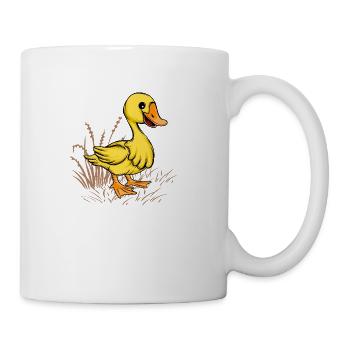 yellow duck - Coffee/Tea Mug - white - Right