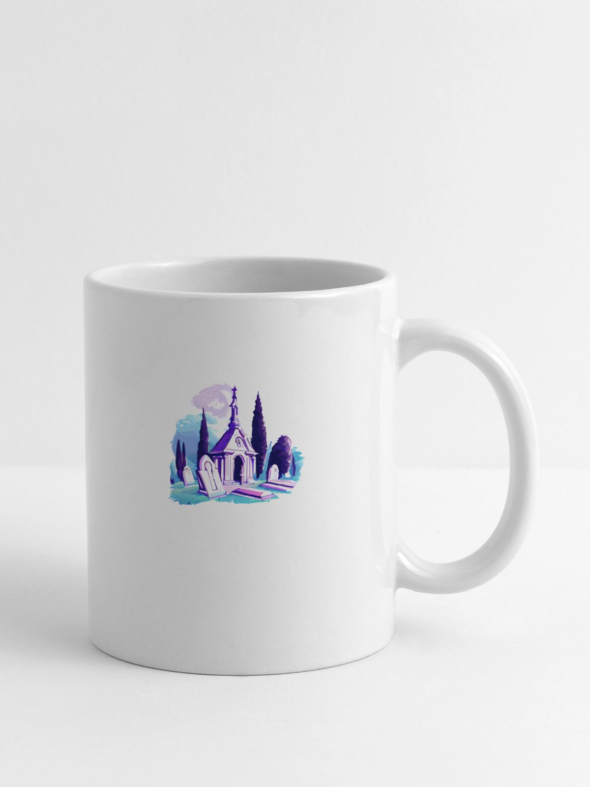 Cemetery Grave Graveyard - Coffee/Tea Mug - white - Right