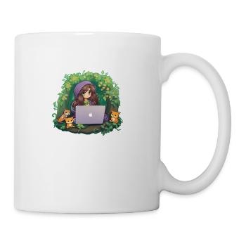 Mystical Forest Guardian - Coffee/Tea Mug - white - Right