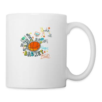 Basket Ball - Coffee/Tea Mug - white - Right