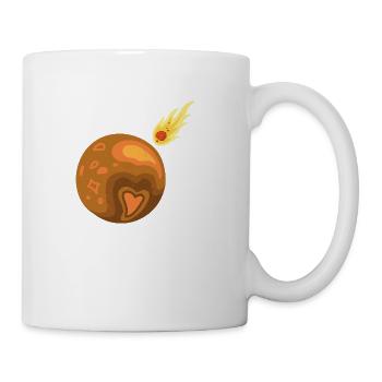 Planet Love Meteor Hit - Coffee/Tea Mug - white - Right