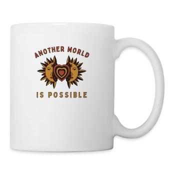 Another World Is Possible Cute Retro Radical - Coffee/Tea Mug - white - Right