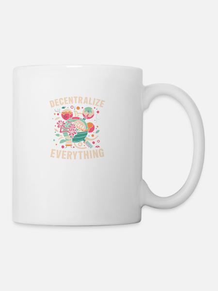 Decentralize Everything - Coffee/Tea Mug - white