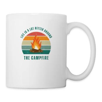 Camping Lover Campfire - Coffee/Tea Mug - white - Right