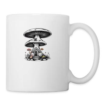 house Mushroon - Coffee/Tea Mug - white - Right