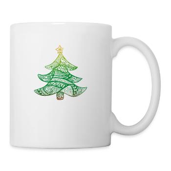 ornamental christmas tree - Coffee/Tea Mug - white - Right