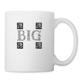 decoration letter design - Coffee/Tea Mug - white - Right