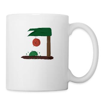 Falling Christmas Ornament - Coffee/Tea Mug - white - Right