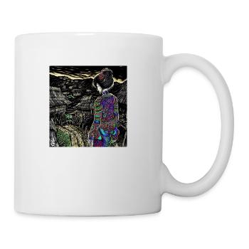 Hmong Girl Original Art - Inspired by Manga - Coffee/Tea Mug - white - Right