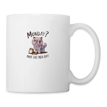 dog, Monday More like Meh-day - Coffee/Tea Mug - white - Right