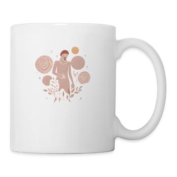 Tribal Guardian of Earth Abstract Design - Coffee/Tea Mug - white - Right