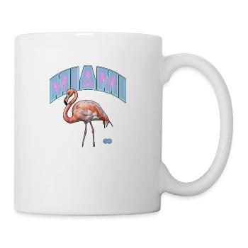 Miami Flamingo - Coffee/Tea Mug - white - Right