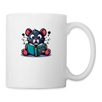 Rat Read a Book - Coffee/Tea Mug - white - Right