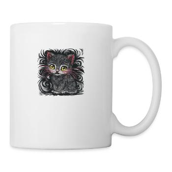 cat lover - Coffee/Tea Mug - white - Right
