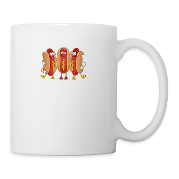 Hot Dog Squad Foodie Wiener Hotdogs - Coffee/Tea Mug - white - Right