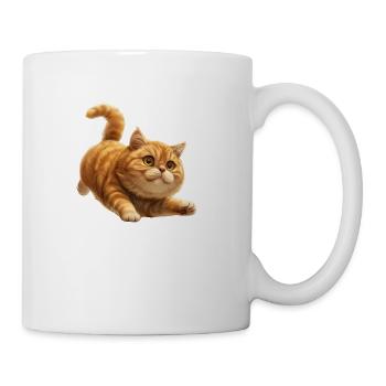 Funny Cat - Coffee/Tea Mug - white - Right