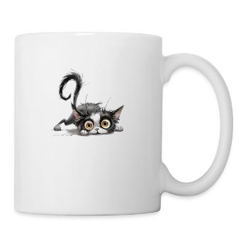 Funny Cat - Coffee/Tea Mug - white - Right