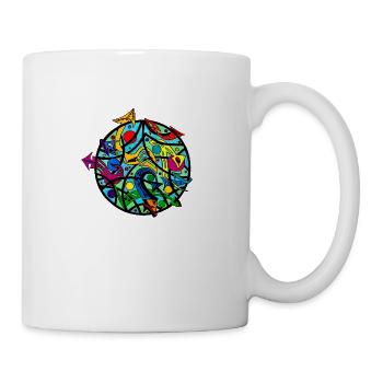 COLOURS in BALL T-SHIRTS SHOPFRONT DESIGNS TEES - Coffee/Tea Mug - white - Right