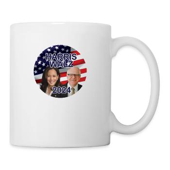 Kamala Harris And Tim Walz Campaign 2024 - Coffee/Tea Mug - white - Right