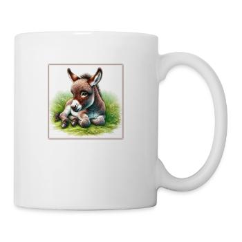 Cute baby animals - Coffee/Tea Mug - white - Right