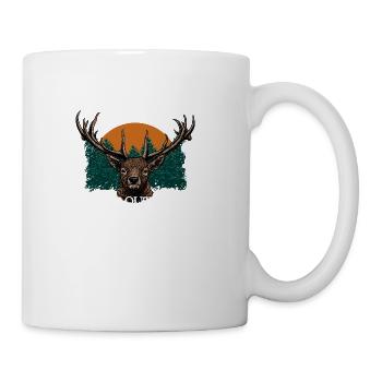 Hunting Risky Routine Lethal Hunter Sarcastic - Coffee/Tea Mug - white - Right