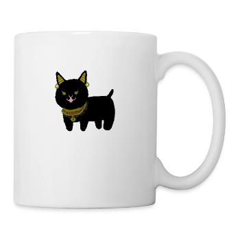 The Guardian Cat - Coffee/Tea Mug - white - Right